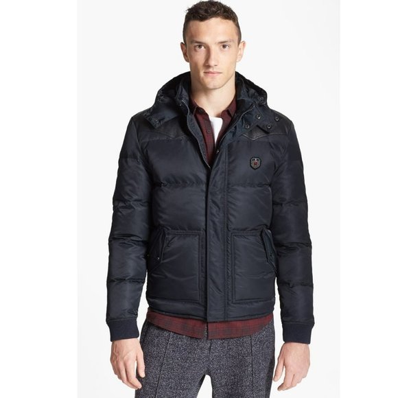 THE KOOPLES Sport Nylon Down Black Men's Jacket - Picture 1 of 4